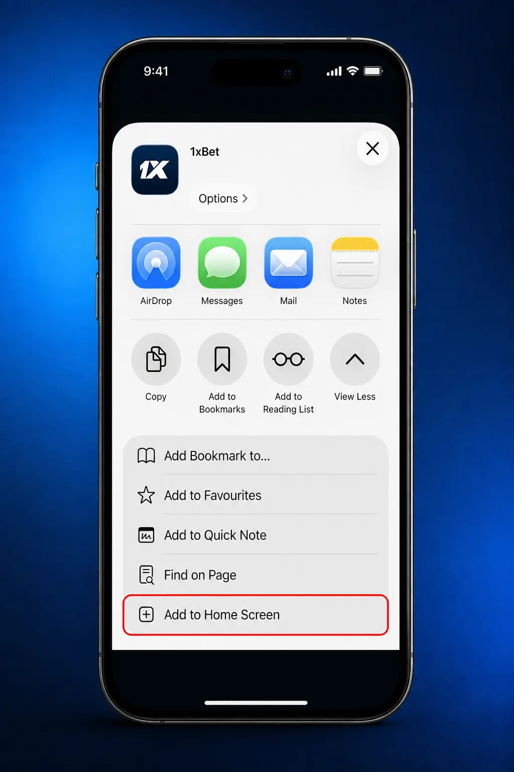 4-step guide to downloading the 1xbet iOS app from the App Store on iPhone and iPad running iOS 12.0 or higher