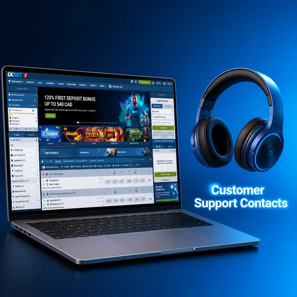 1xbet 24/7 customer support contacts: live chat, email, phone, and Telegram for deposit issue assistance