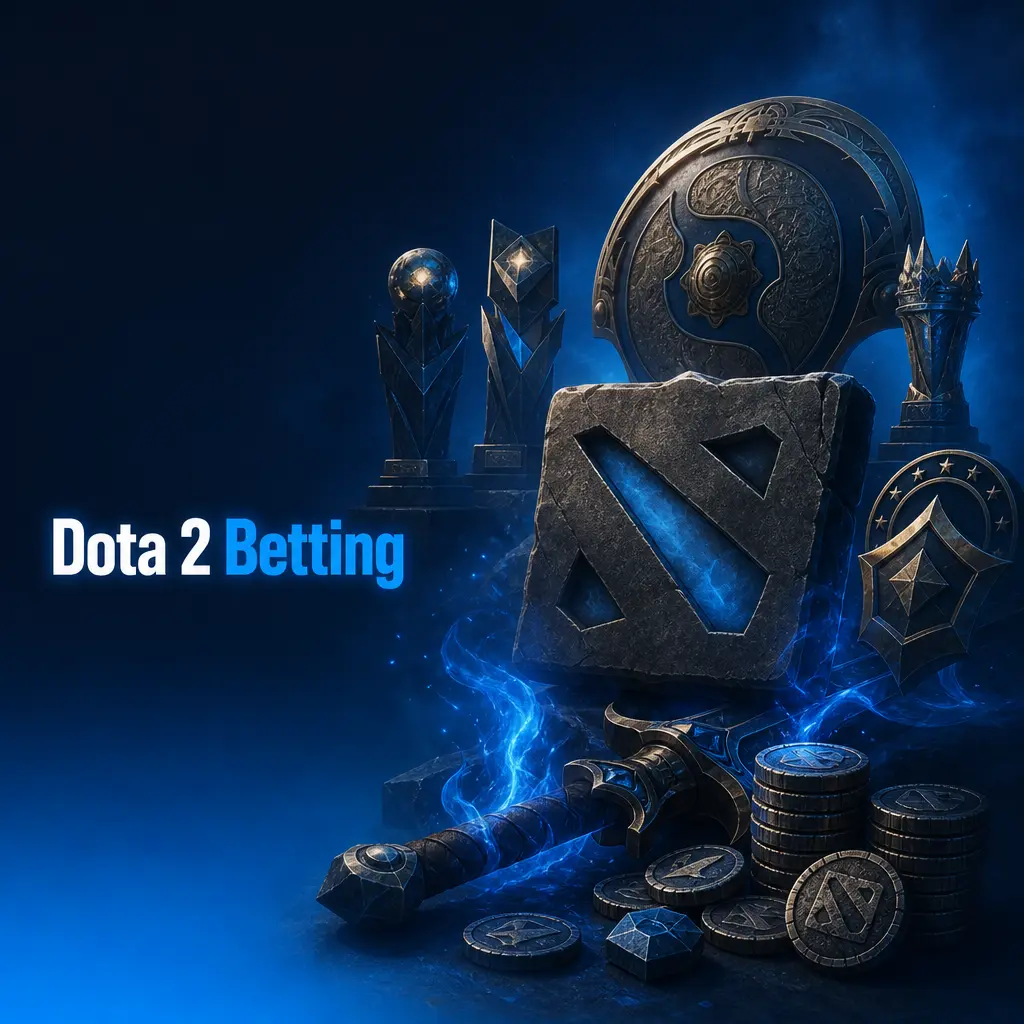 Dota 2 betting markets: match winner, first blood, total kills, map handicap, live odds during draft and early game.