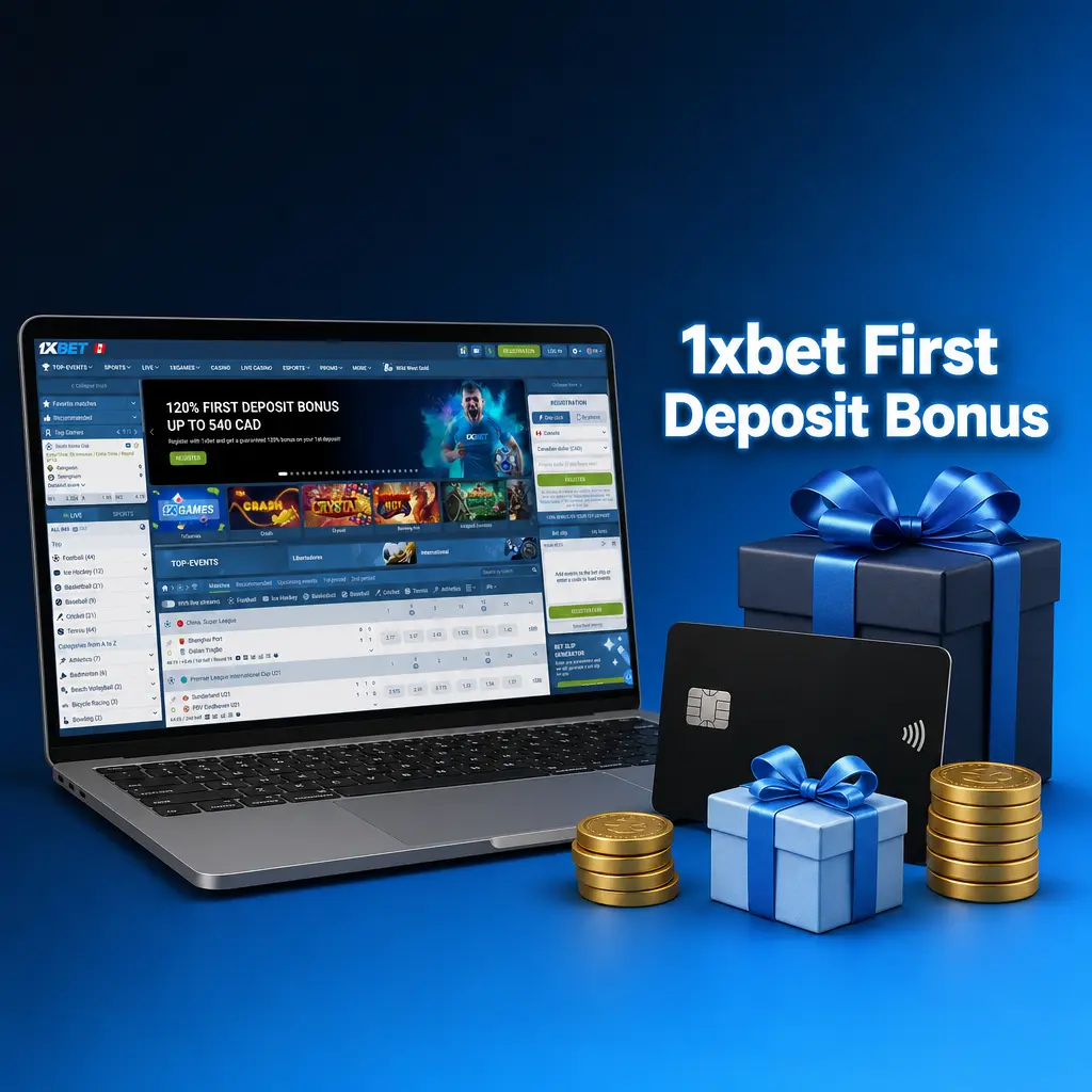 1xBet first deposit bonus: 120% sports bonus up to 540 CAD and 200% casino bonus up to 3,000 CAD plus 150 free spins