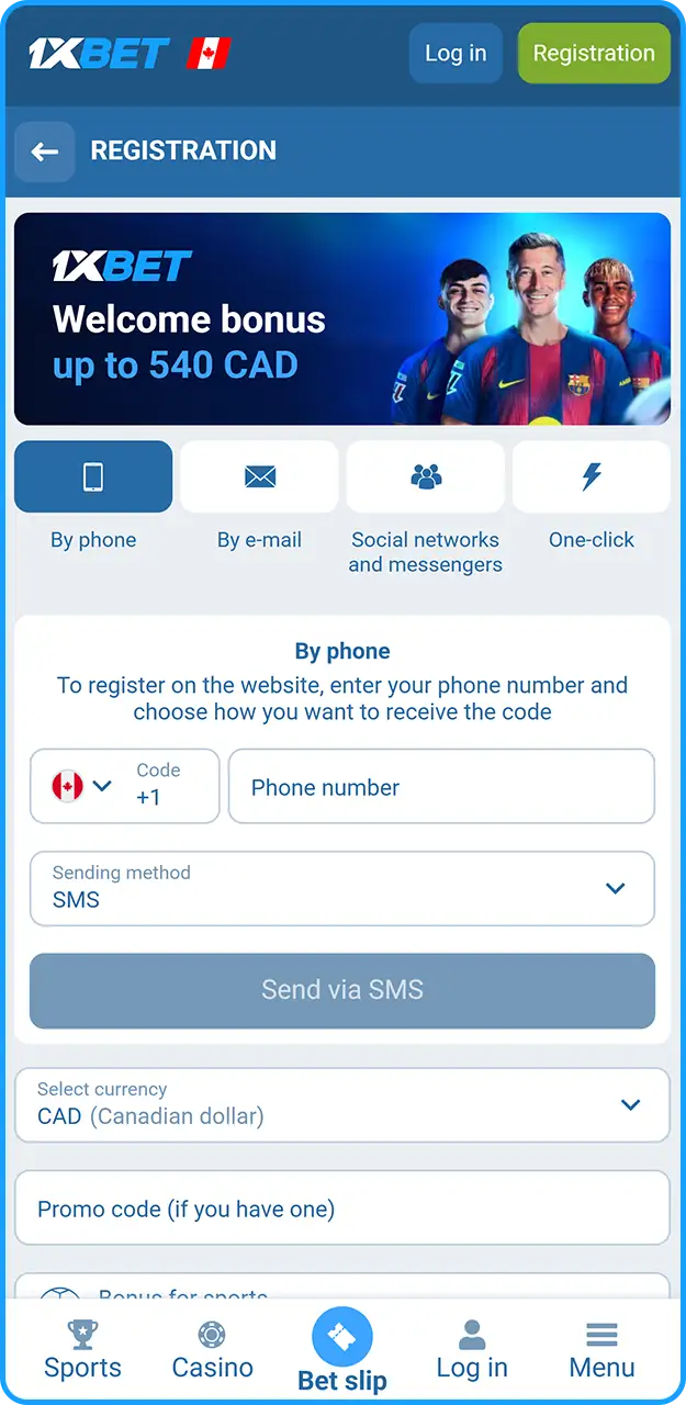 Learn about the different ways to create an account on 1xBet.