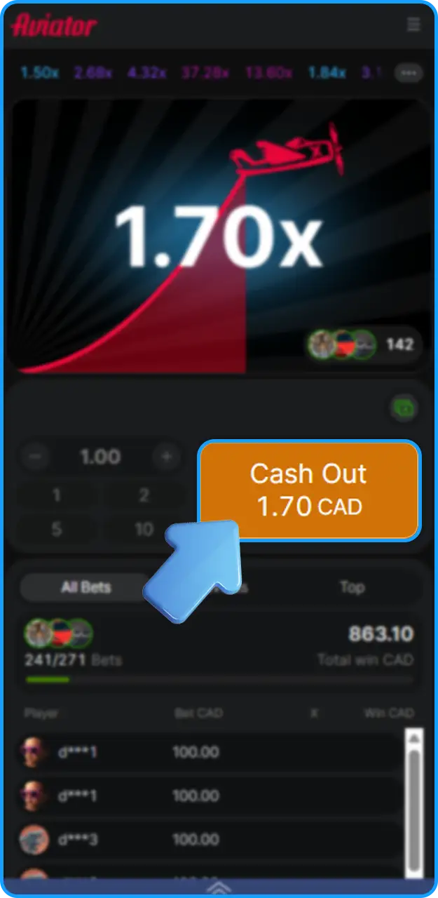 Find out how to withdraw money from Aviator on 1xBet.