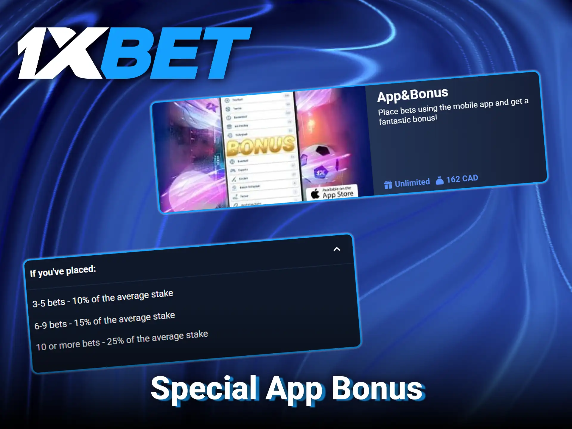 Unlock exclusive mobile promotions with special app bonuses at 1xBet.