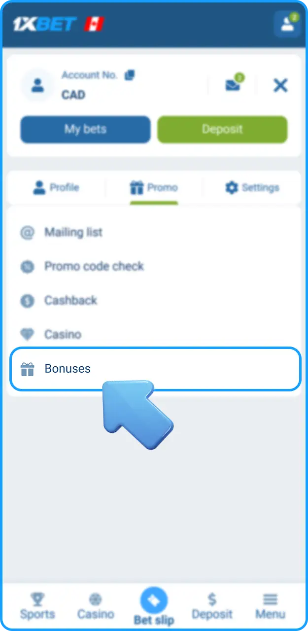 Easily earn promotional rewards at 1xBet.