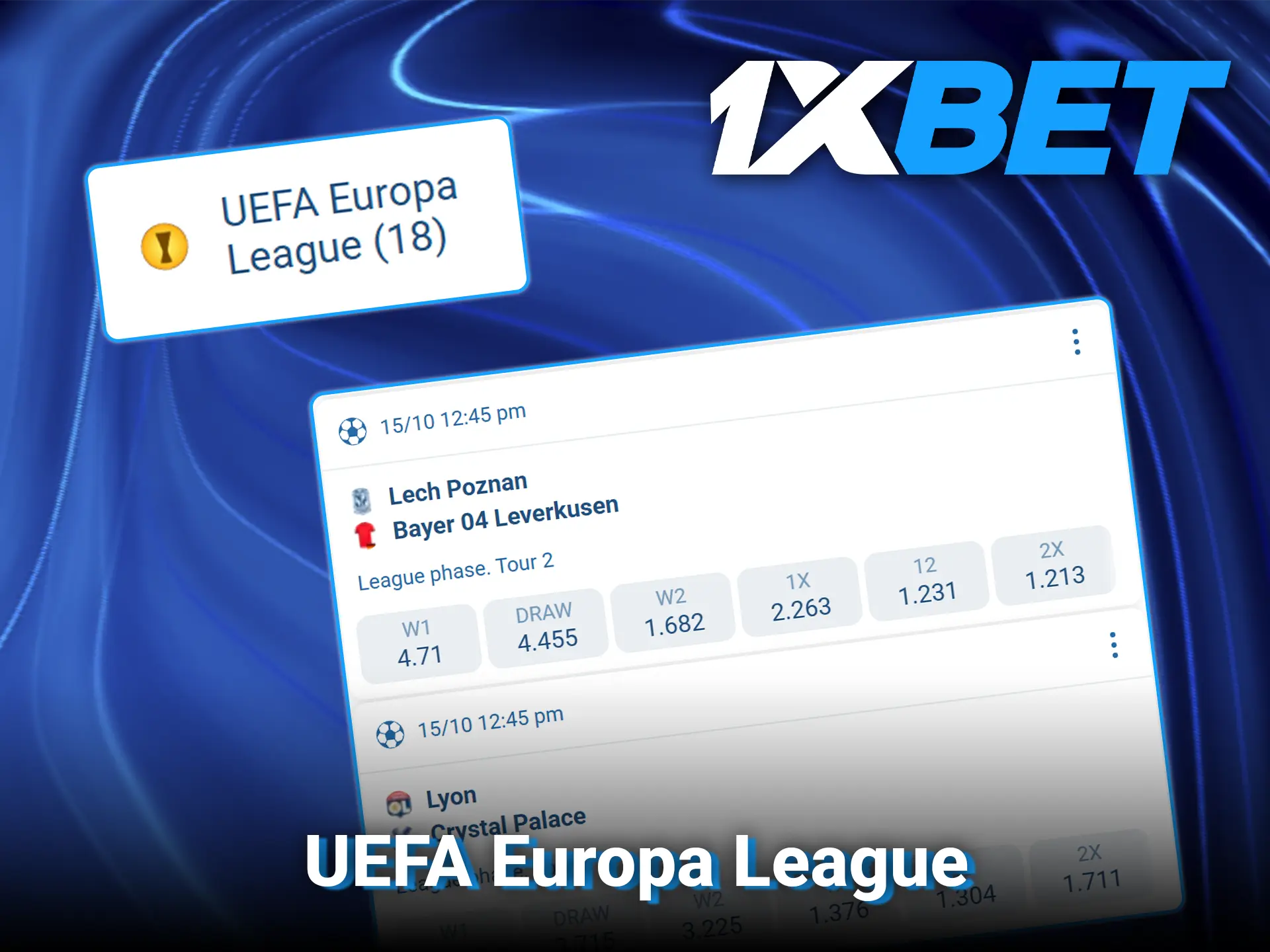 Track live statistics and competitive lines for the UEFA Europa League in football at 1xBet.