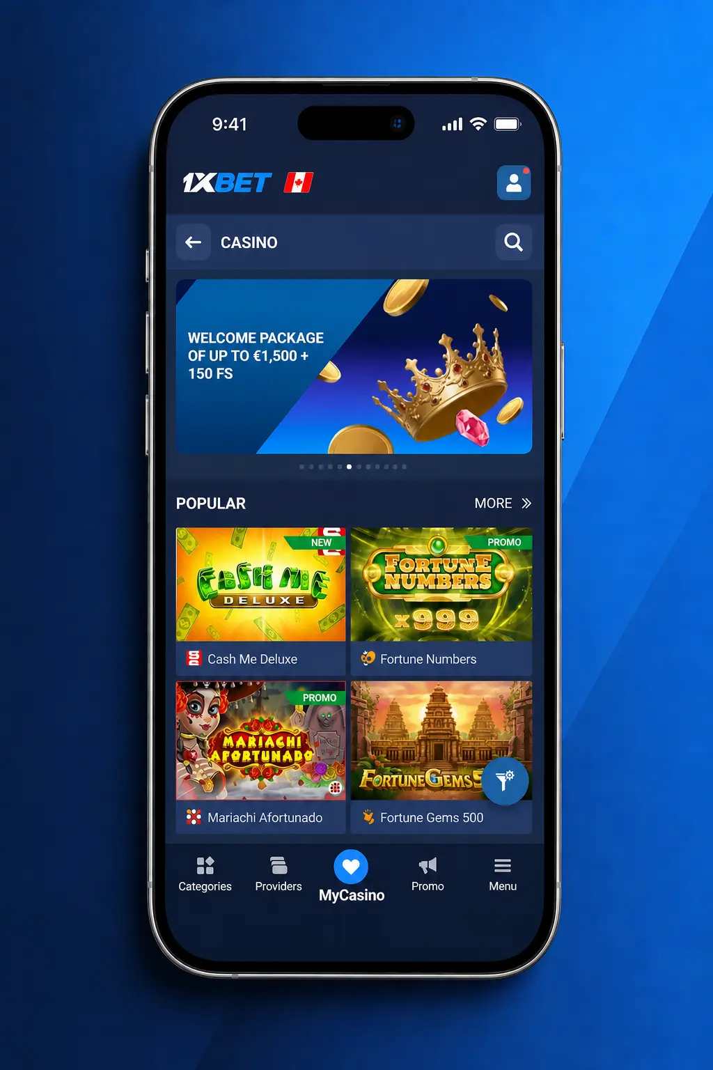 Step-by-step guide to logging in, selecting Slots, and spinning games on the 1xbet casino platform.