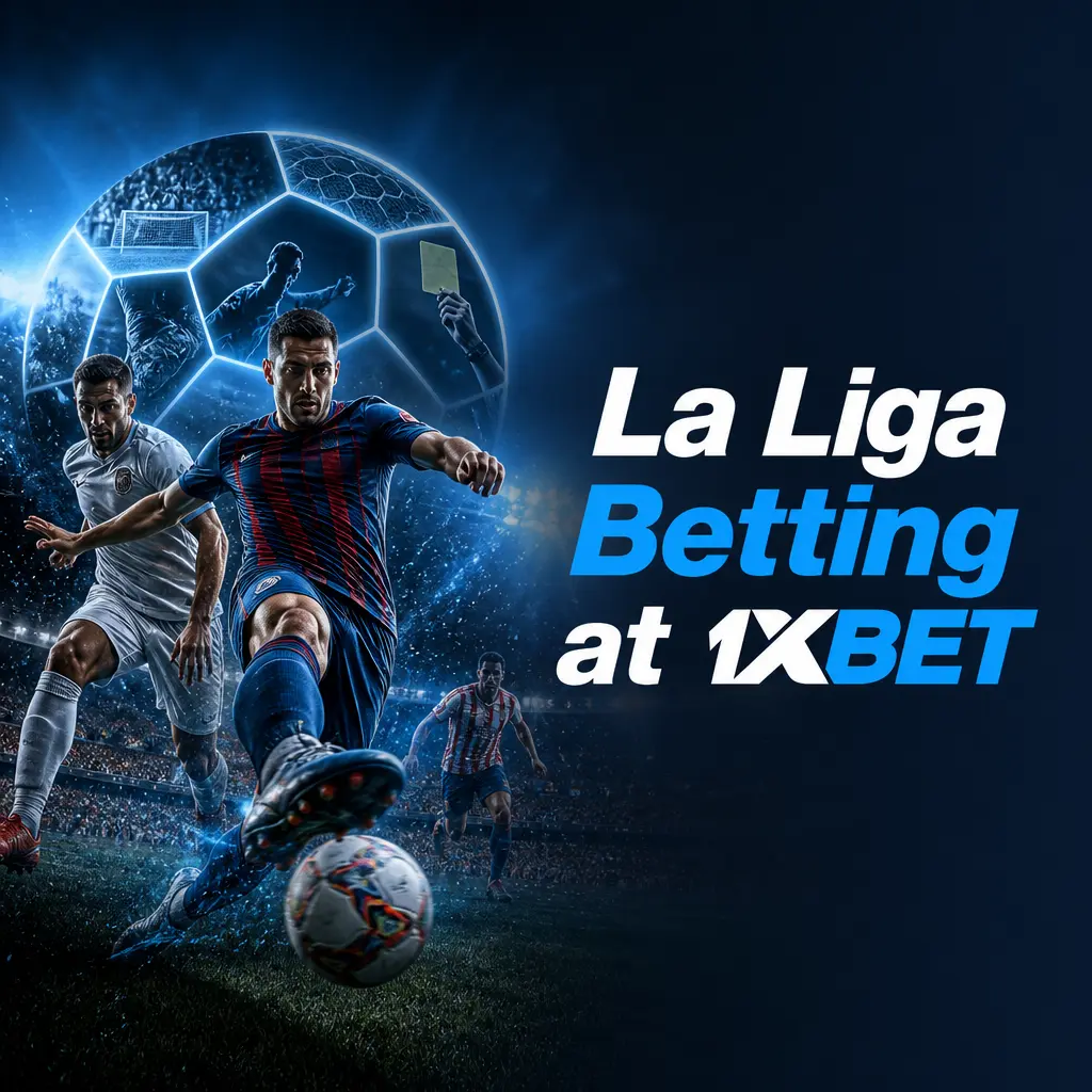 La Liga betting markets at 1xbet including match winner, over/under goals, handicap, next goal, and cards odds
